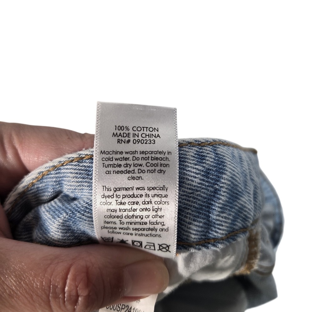PacSun 90s Boyfriend Jeans Womens 33S Light Blue Distressed High Rise Relaxed - Picture 11 of 12